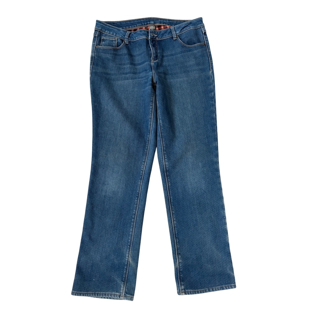 Natural Reflections 10 Fleece Lined Jeans Distressed Work Wear Utility Outdoors